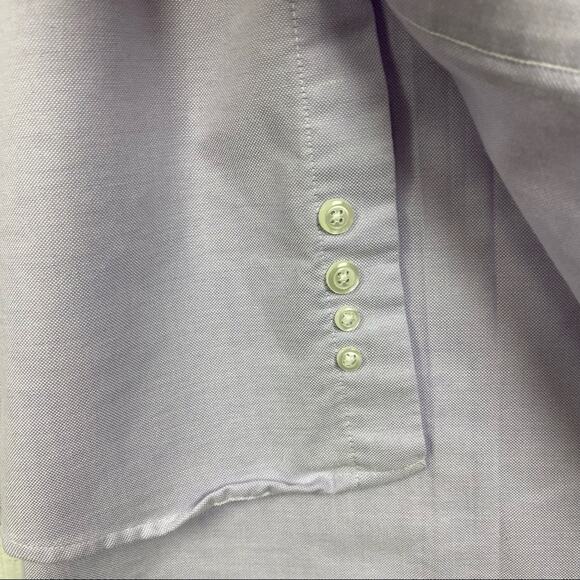 Land’s End Lavender Long Sleeve Button Down Shirt 16.5 Tall - Picture 6 of 8